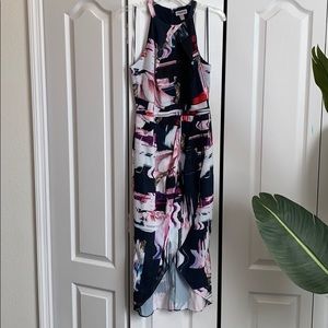 Chelsea28 Halter Tulip Hem Dress